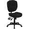 Flash Furniture Fabric Contemporary Chair, 18-1/4" to 21-1/2", Black Fabric GO-930F-BK-GG - alternate 1